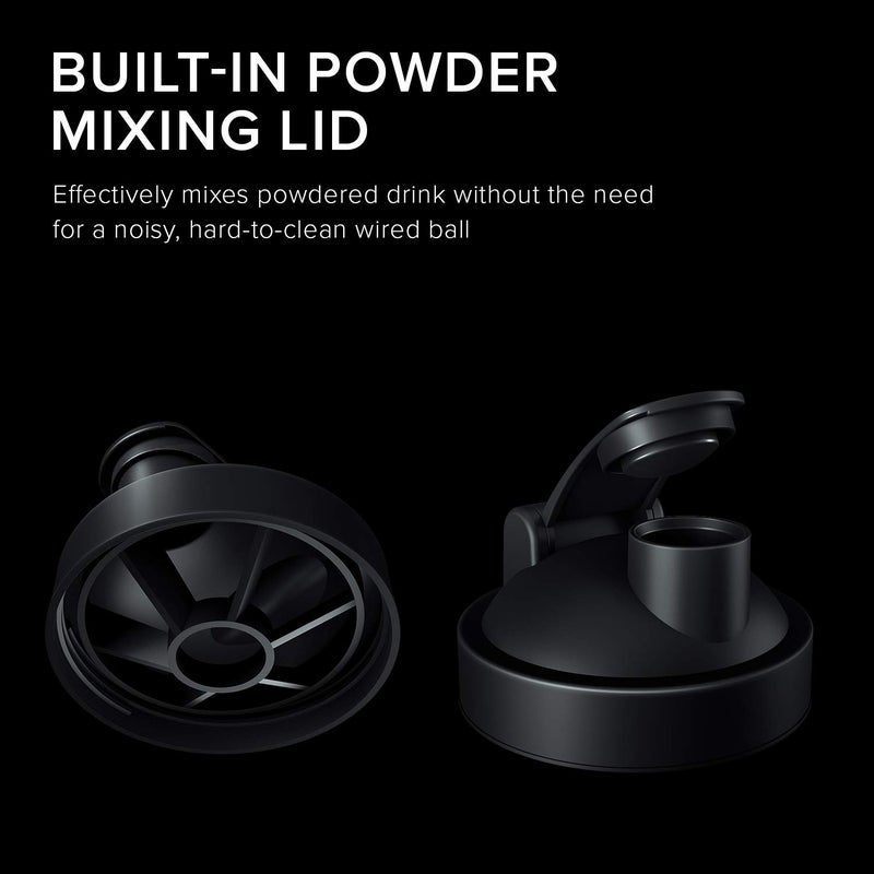 RESPAWN By Razer Stainless Steel Shaker - Black - Dual-Insulated Shaker Cup - Built-In Grate - Locking Cap - 20oz - Image 4